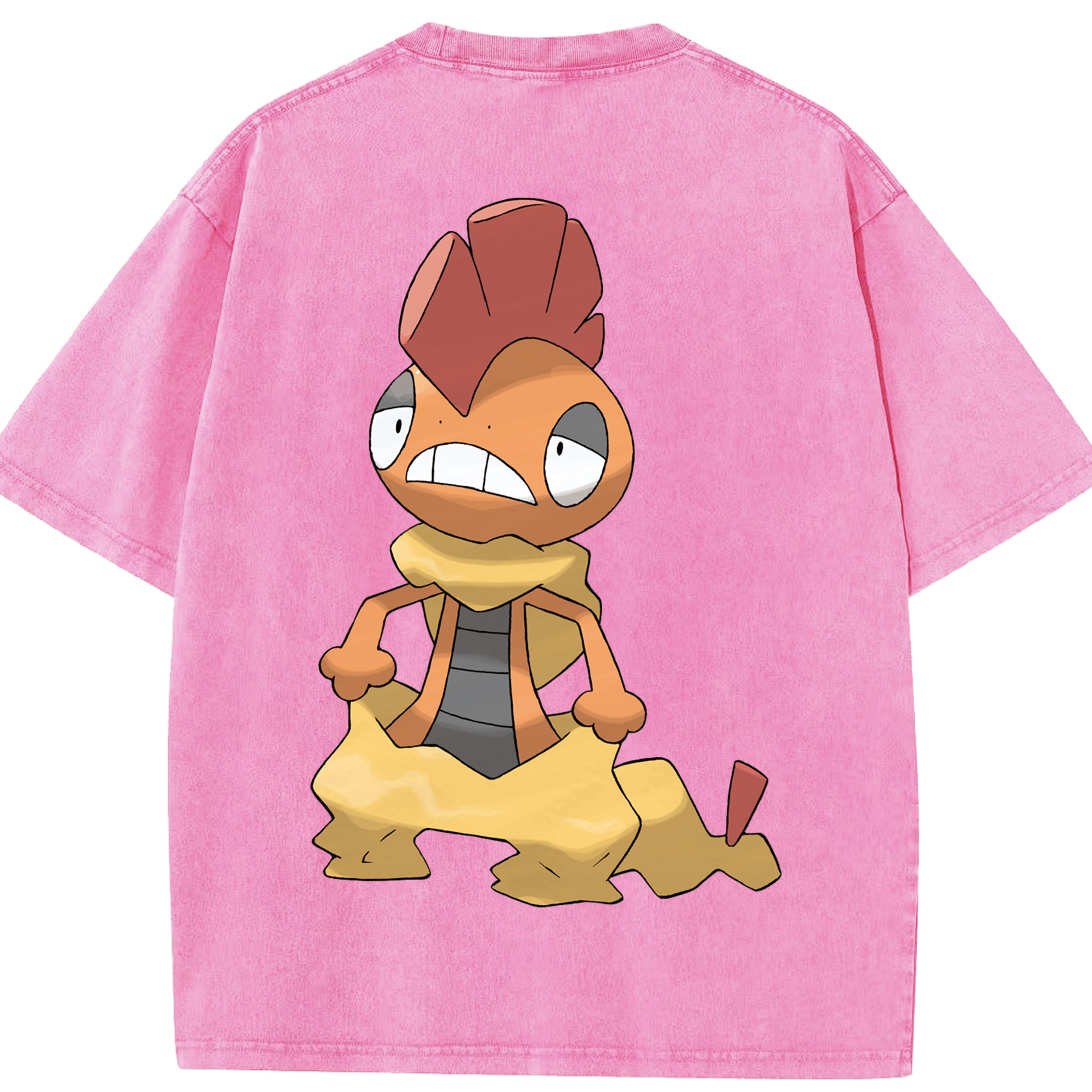 （画像用） ポケットモンスター Pokémon 綿100% ヴィンテージ風 半袖Tシャツ（背面プリント）